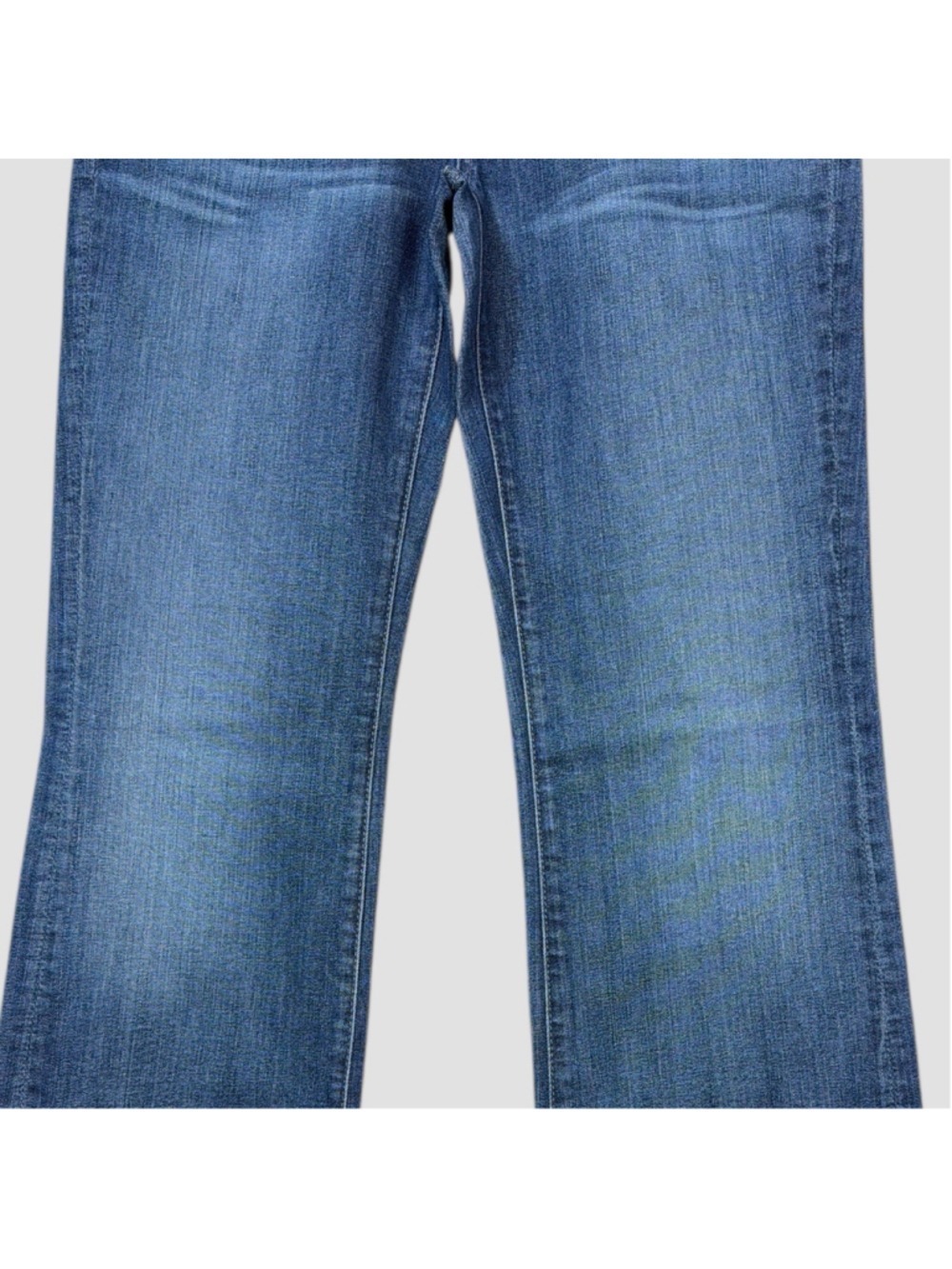 7 For All Mankind Jeans Womens 30x34 Blue Denim Low Rise Dojo Bootcut Faded Y2K - Picture 3 of 12